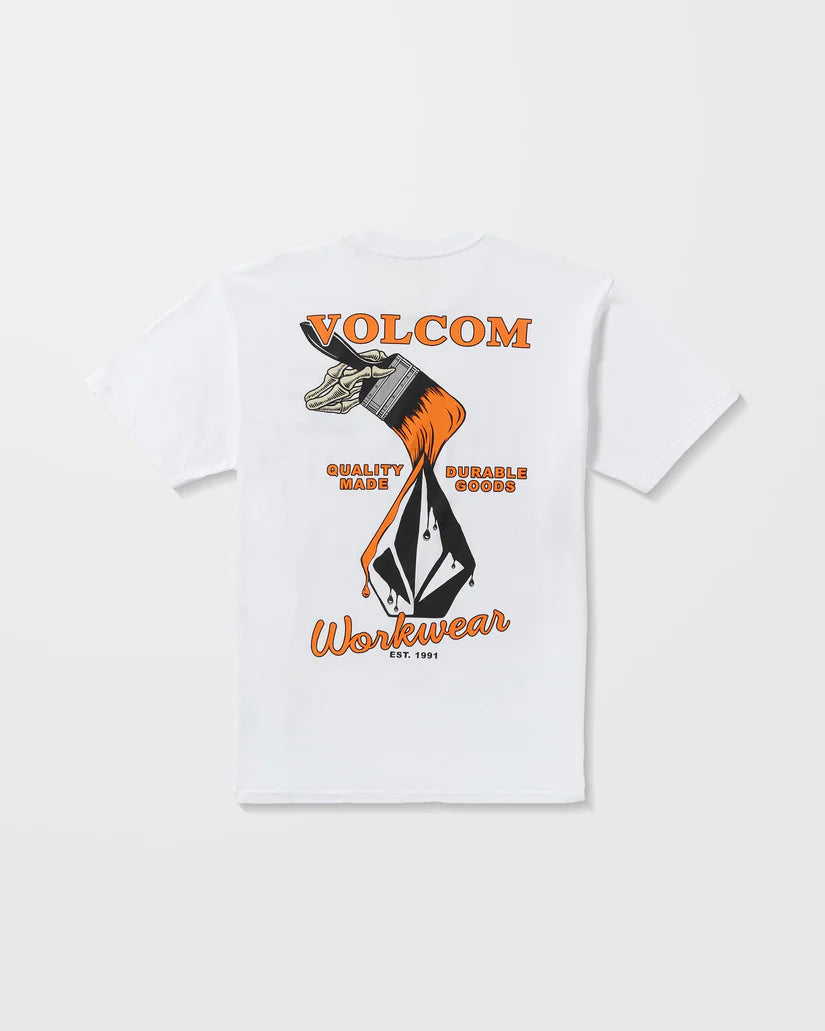 VOLCOM ENAMEL SS TEE - White