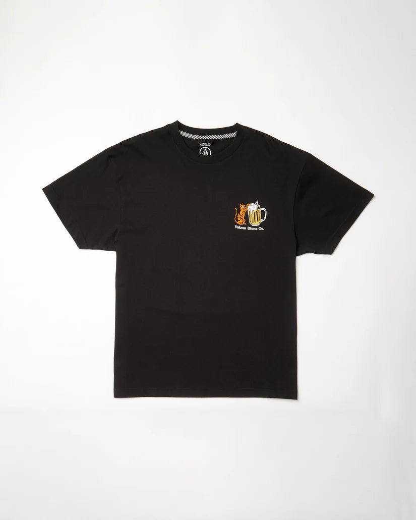 VOLCOM Curious CAT SS TEE - Black