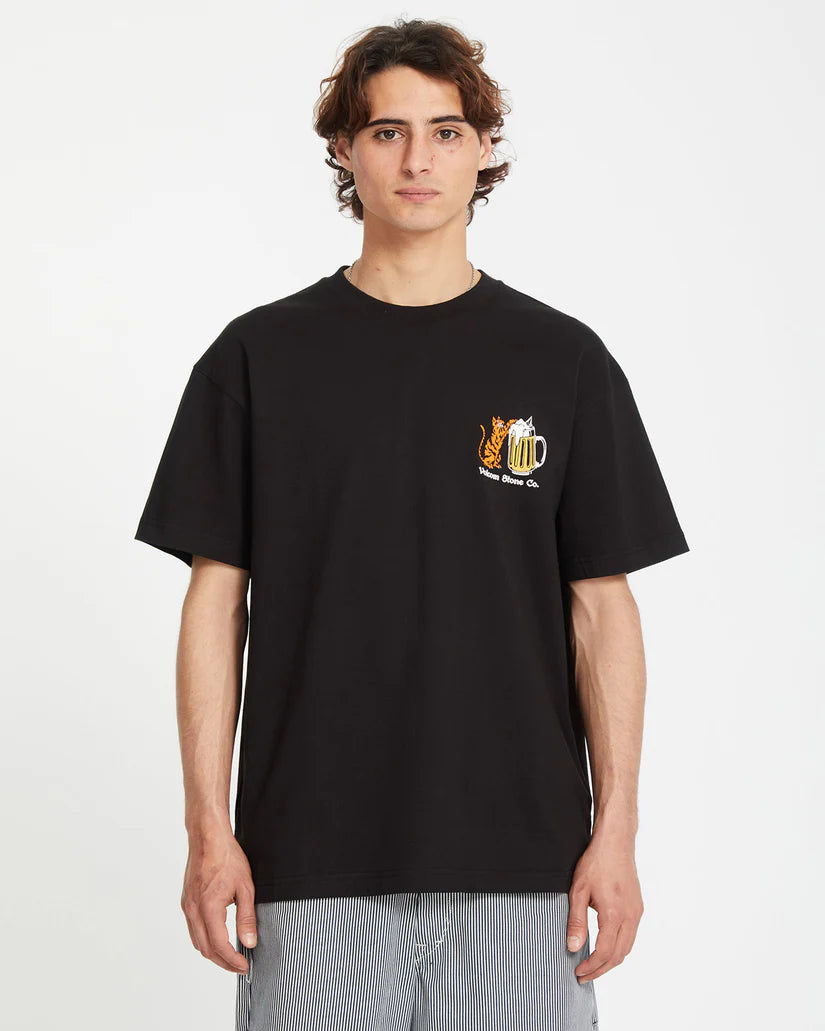 VOLCOM Curious CAT SS TEE - Black
