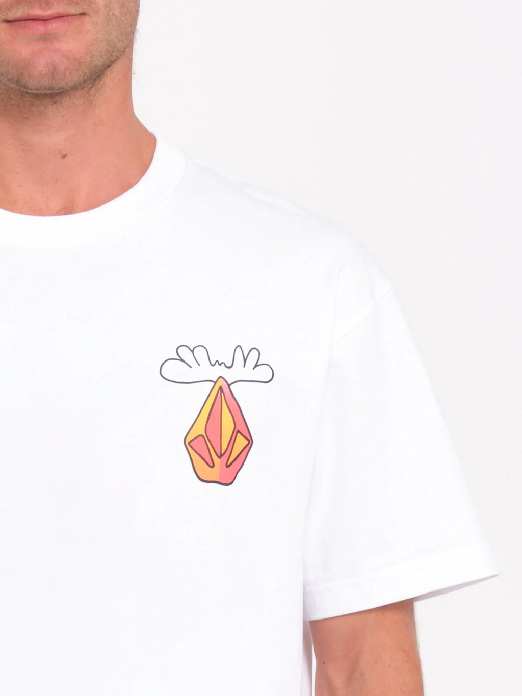 VOLCOM Olivmoose  SS TEE  - White