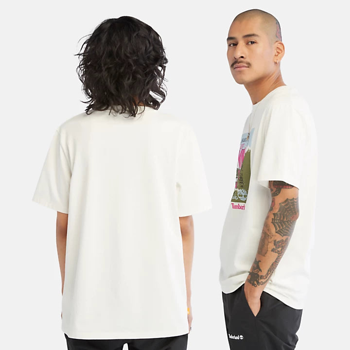 TIMBERLAND GRAPHIC SS TEE - VIntage White