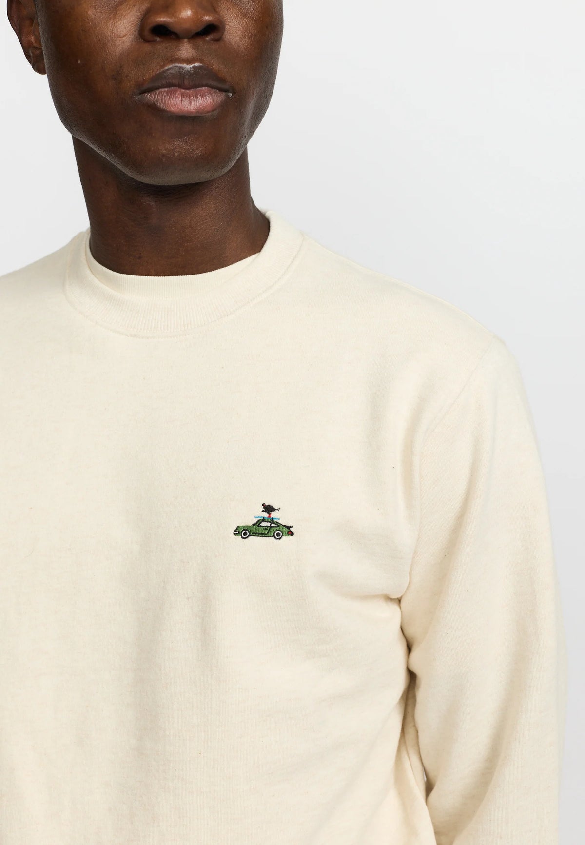 REVOLUTION Application Sweatshirt - Off White Melange
