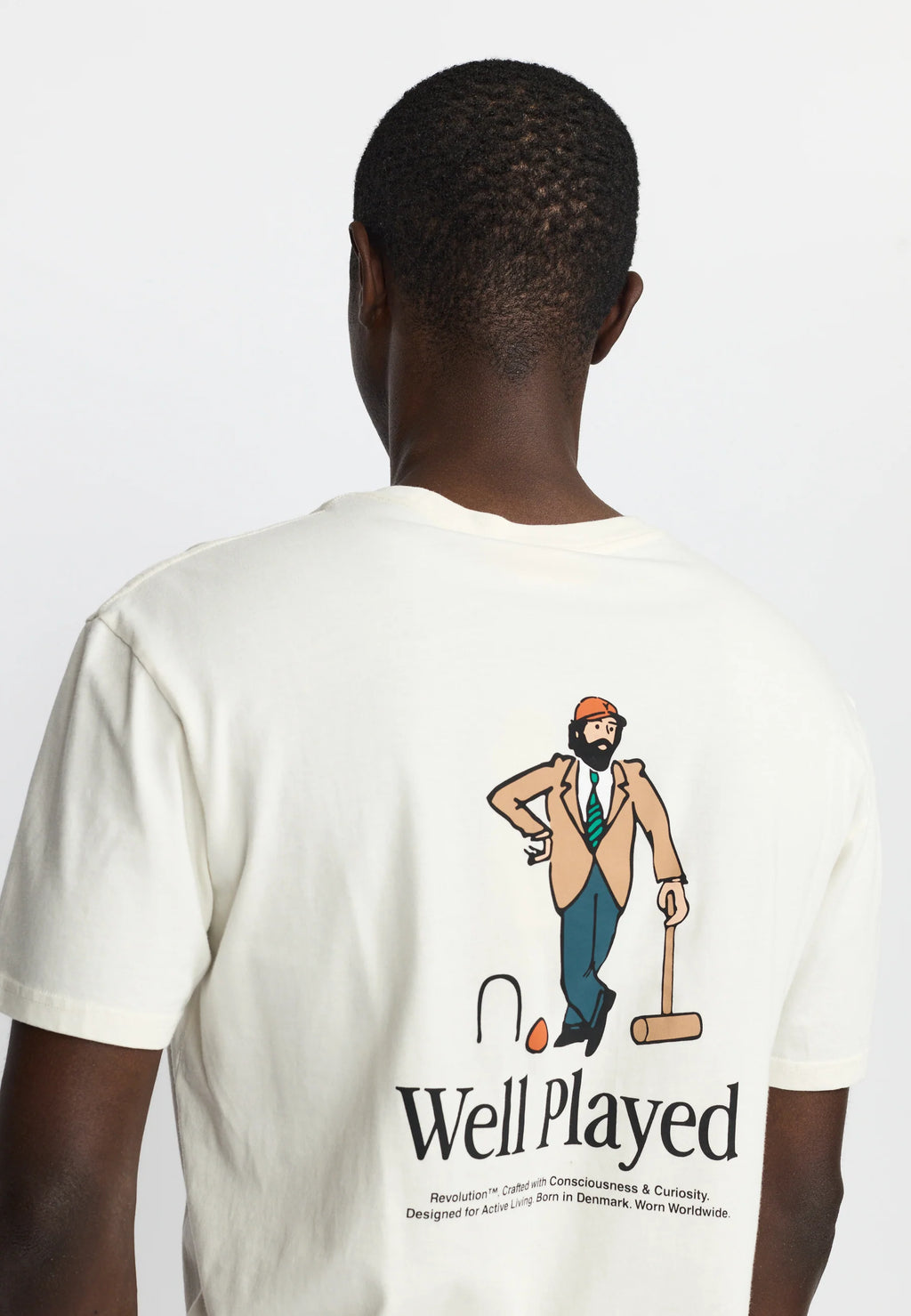 REVOLUTION Application SS-tee - OffWhite