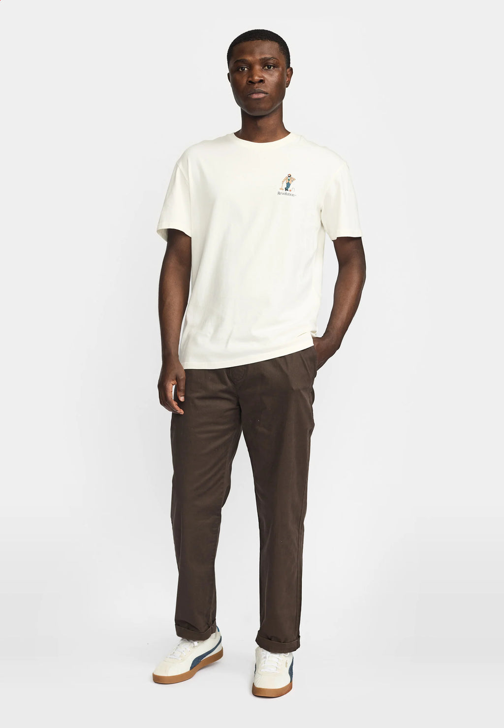 REVOLUTION Application SS-tee - OffWhite