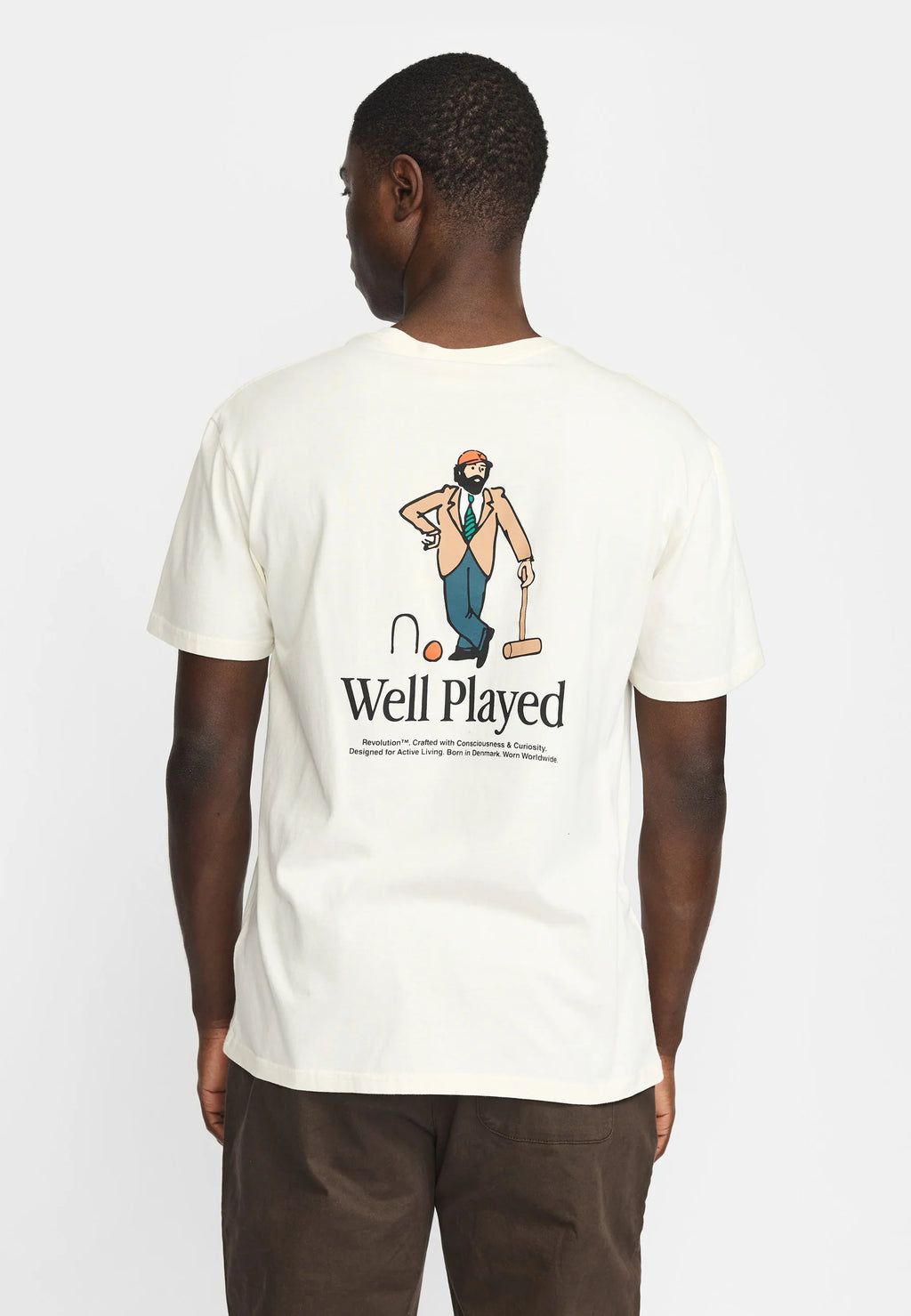 REVOLUTION Application SS-tee - OffWhite
