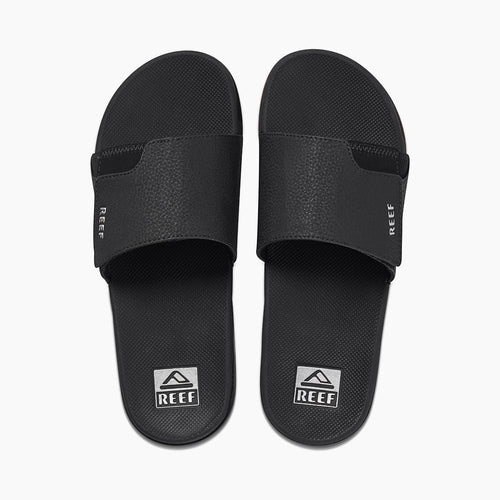 REEF FANNING SLIDE - Black Silver