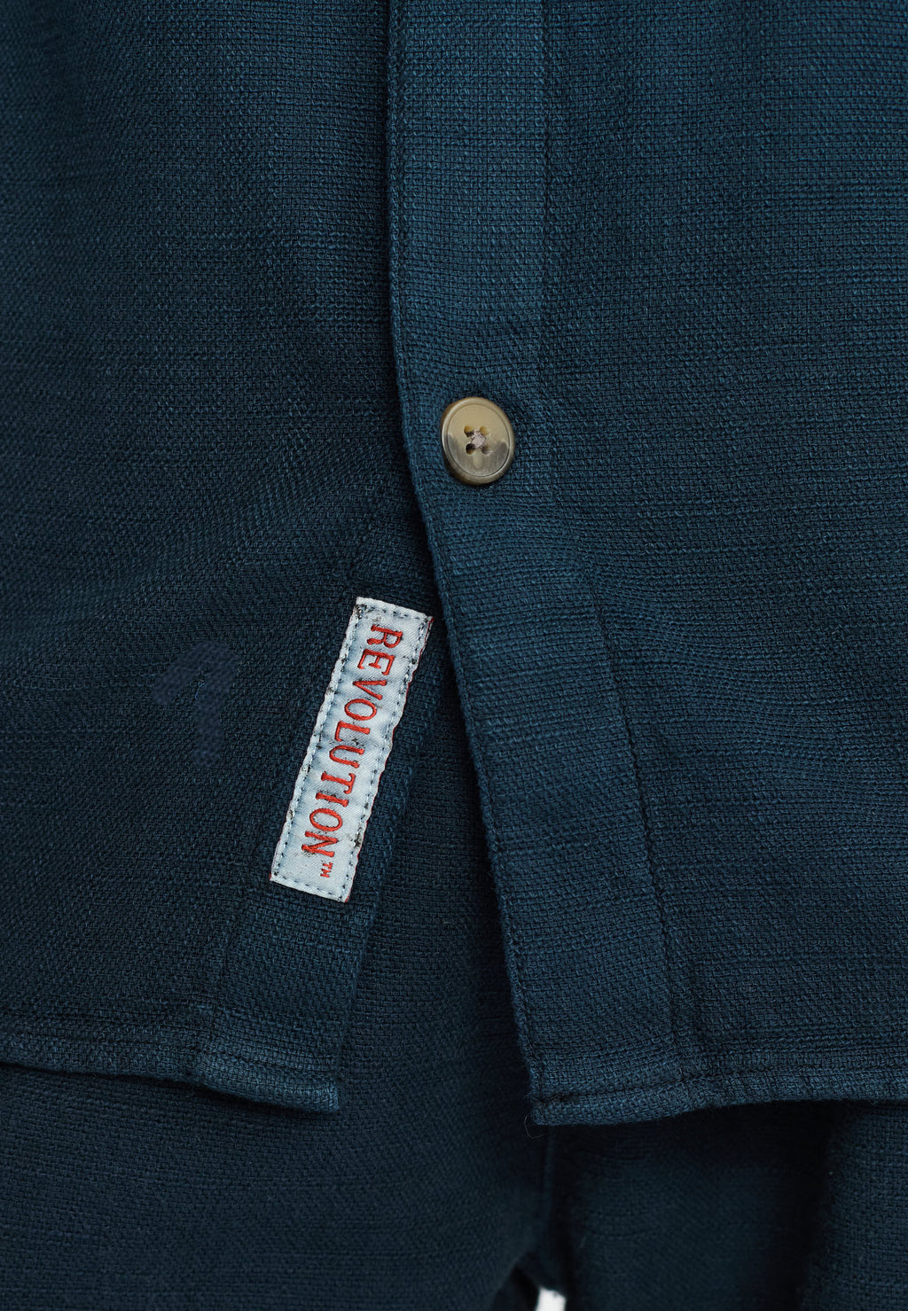REVOLUTION Casual L/S Shirt - Navy