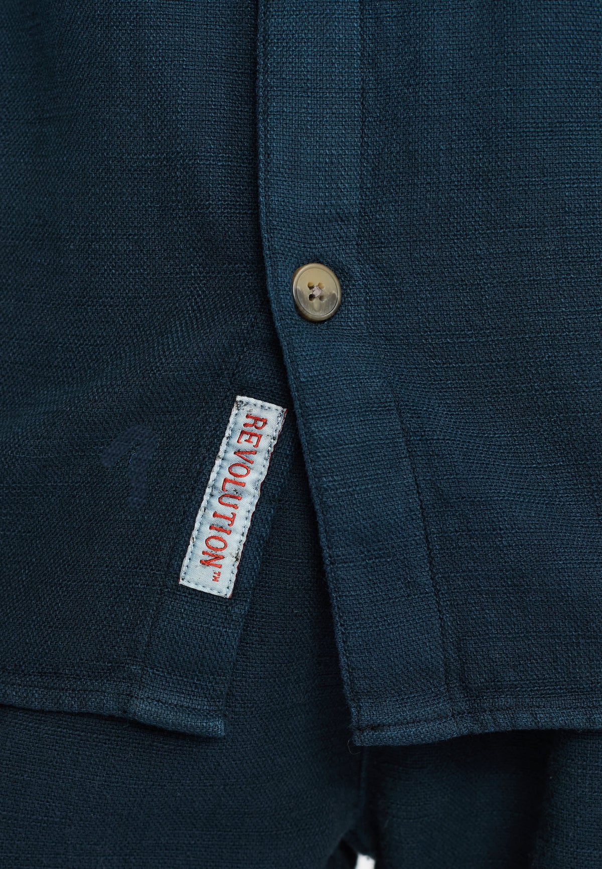 REVOLUTION Casual L/S Shirt - Navy