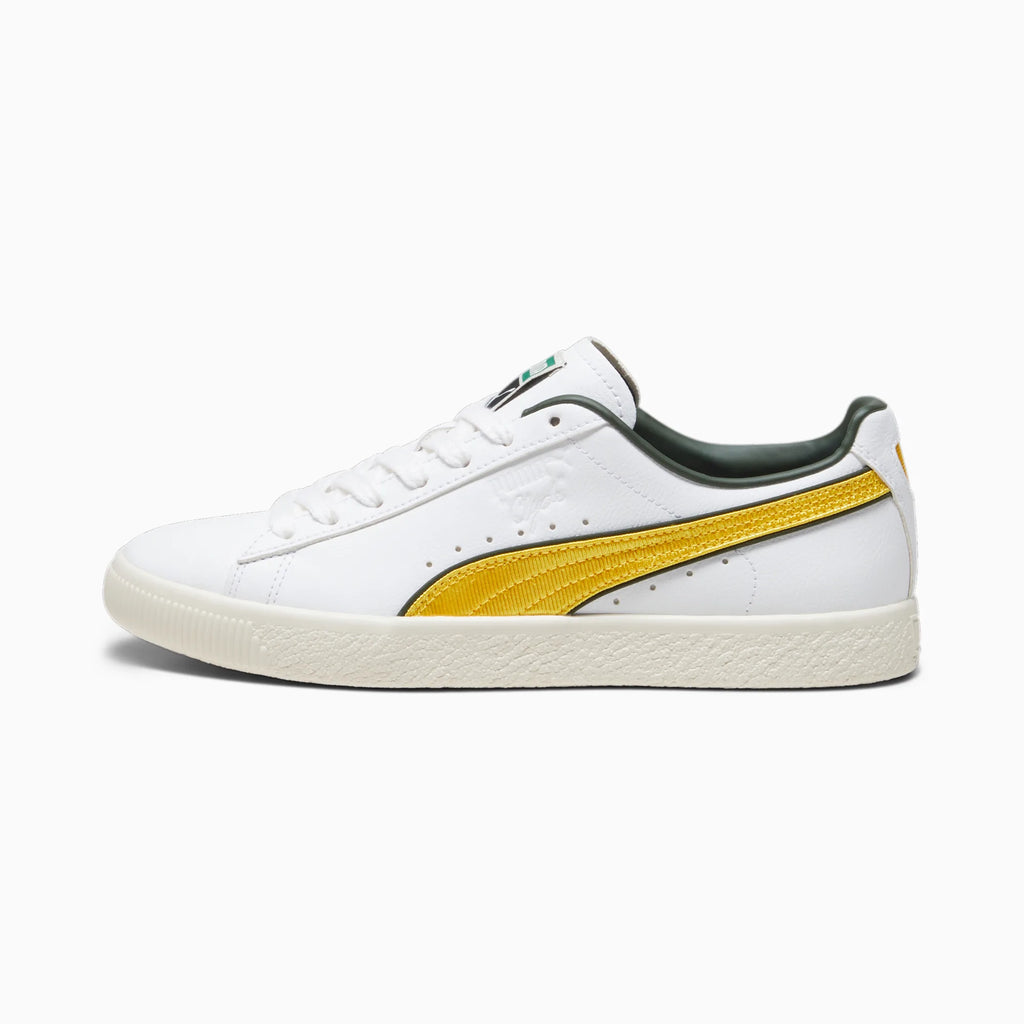 PUMA CLYDE VARSITY - puma white / yellow sizze