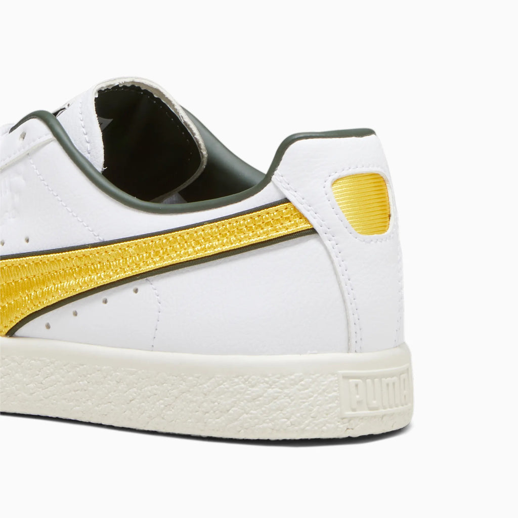 PUMA CLYDE VARSITY - puma white / yellow sizze