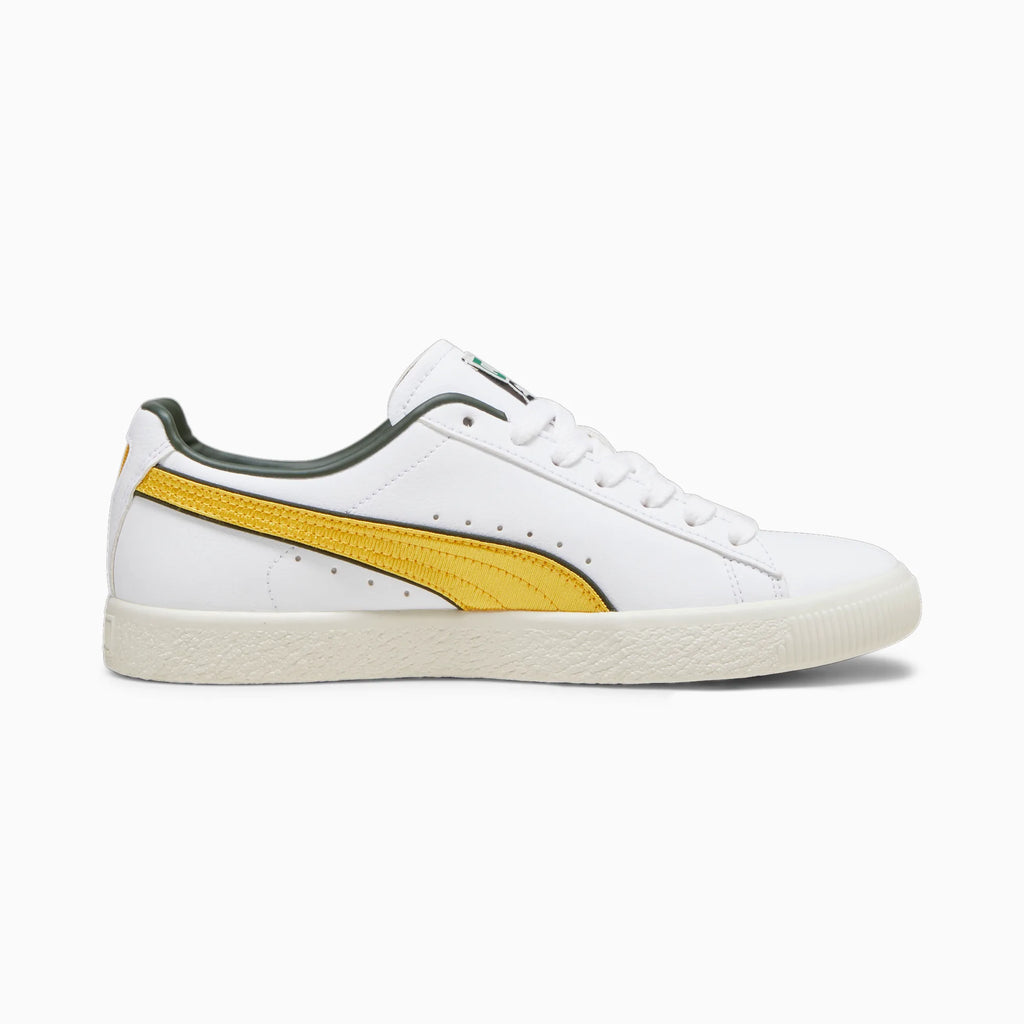 PUMA CLYDE VARSITY - puma white / yellow sizze