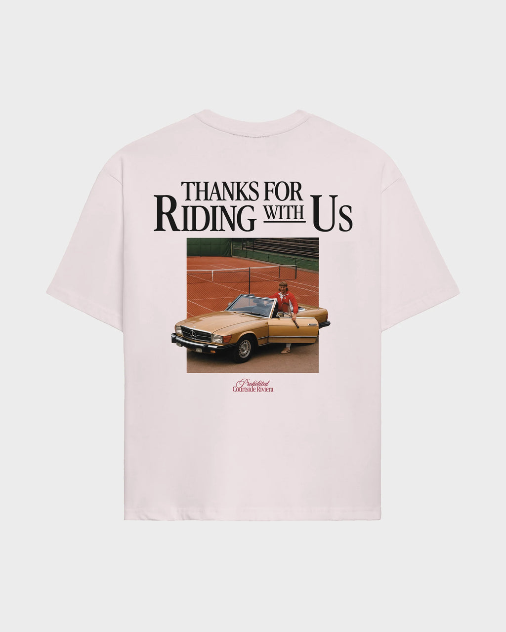 PROHIBITED Courtside Riviera SS Tee - Rose - FREESTYLE LLORET