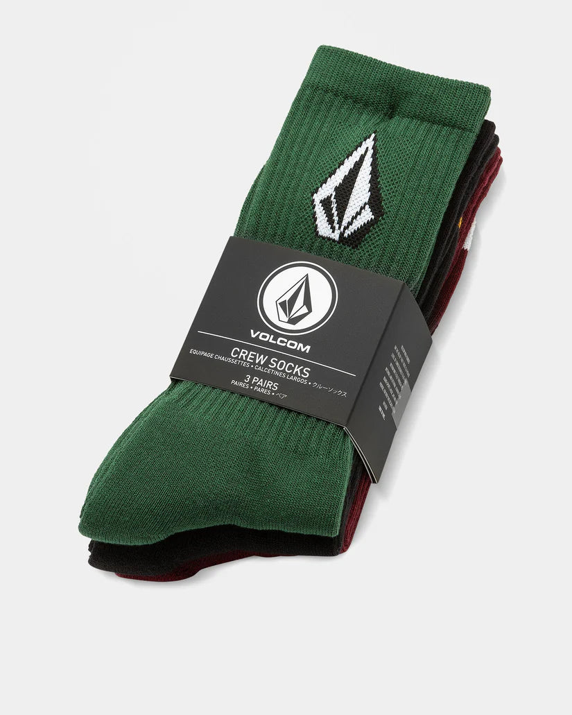 VOLCOM FULL STONE SOCKS 3-PACK - MIX - FREESTYLE LLORET