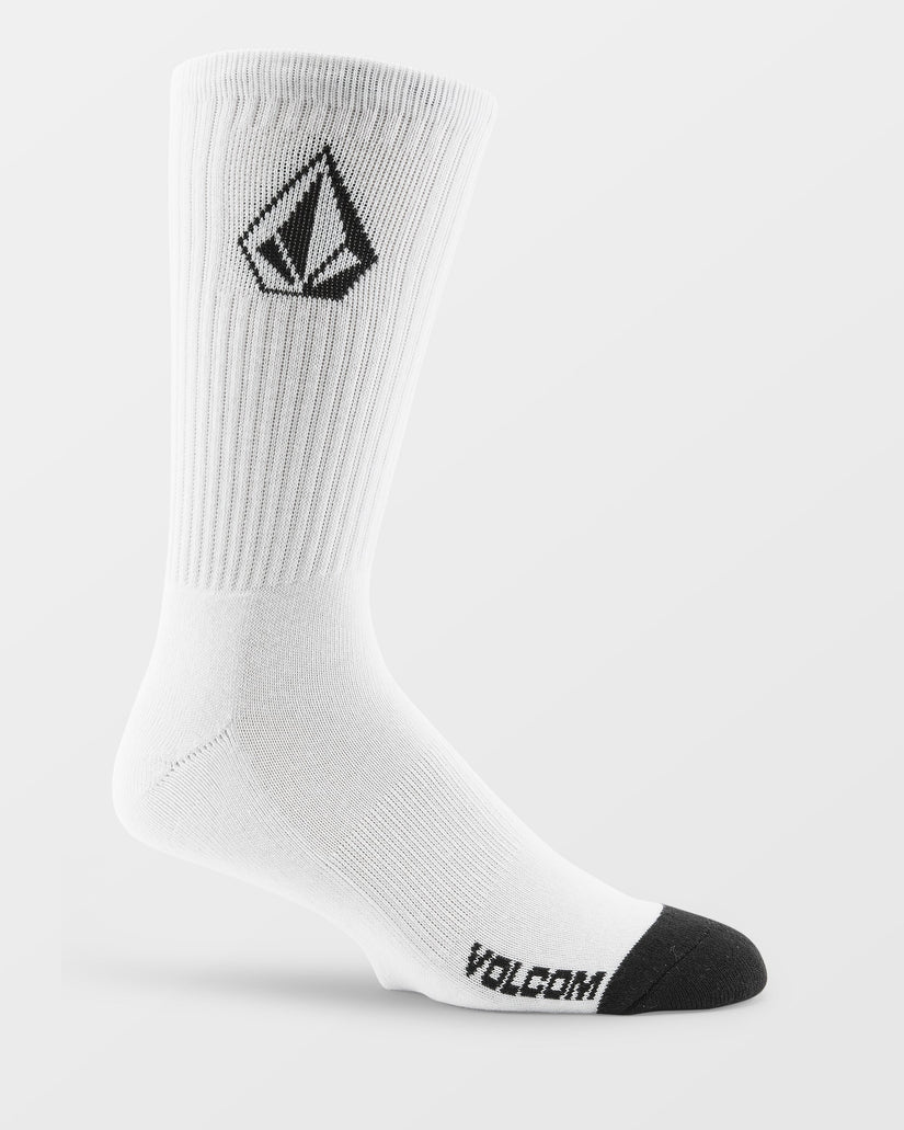 VOLCOM FULL STONE SOCKS 3-PACK - White - FREESTYLE LLORET