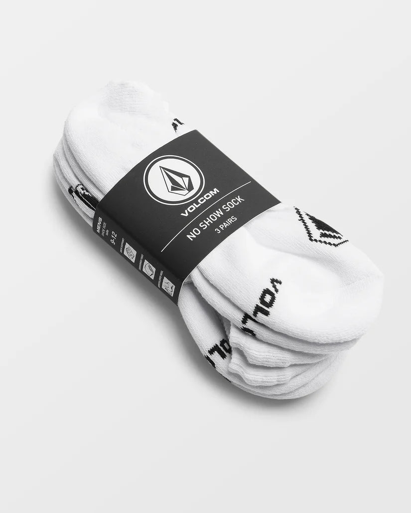 VOLCOM STONES NSHW SOCKS 3-PACK - White - FREESTYLE LLORET