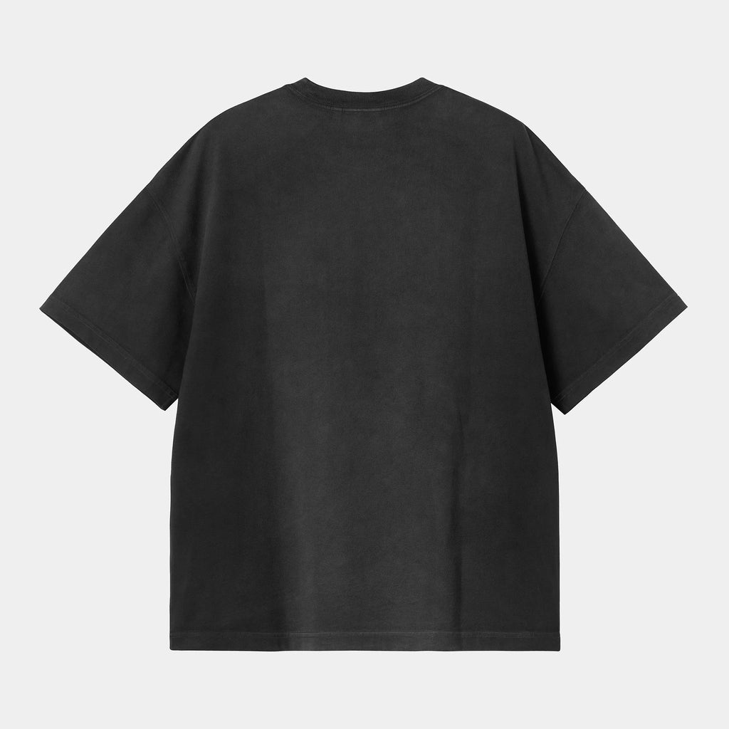 CARHARTT WIP S/S Hudson Pocket T-Shirt - Black (chalk wash)