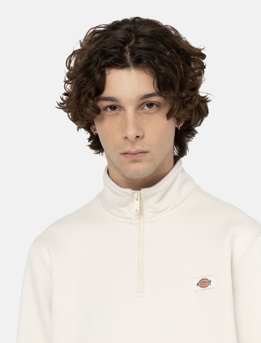 DICKIES OAKPORT QUARTER ZIP - Whitecap Grey