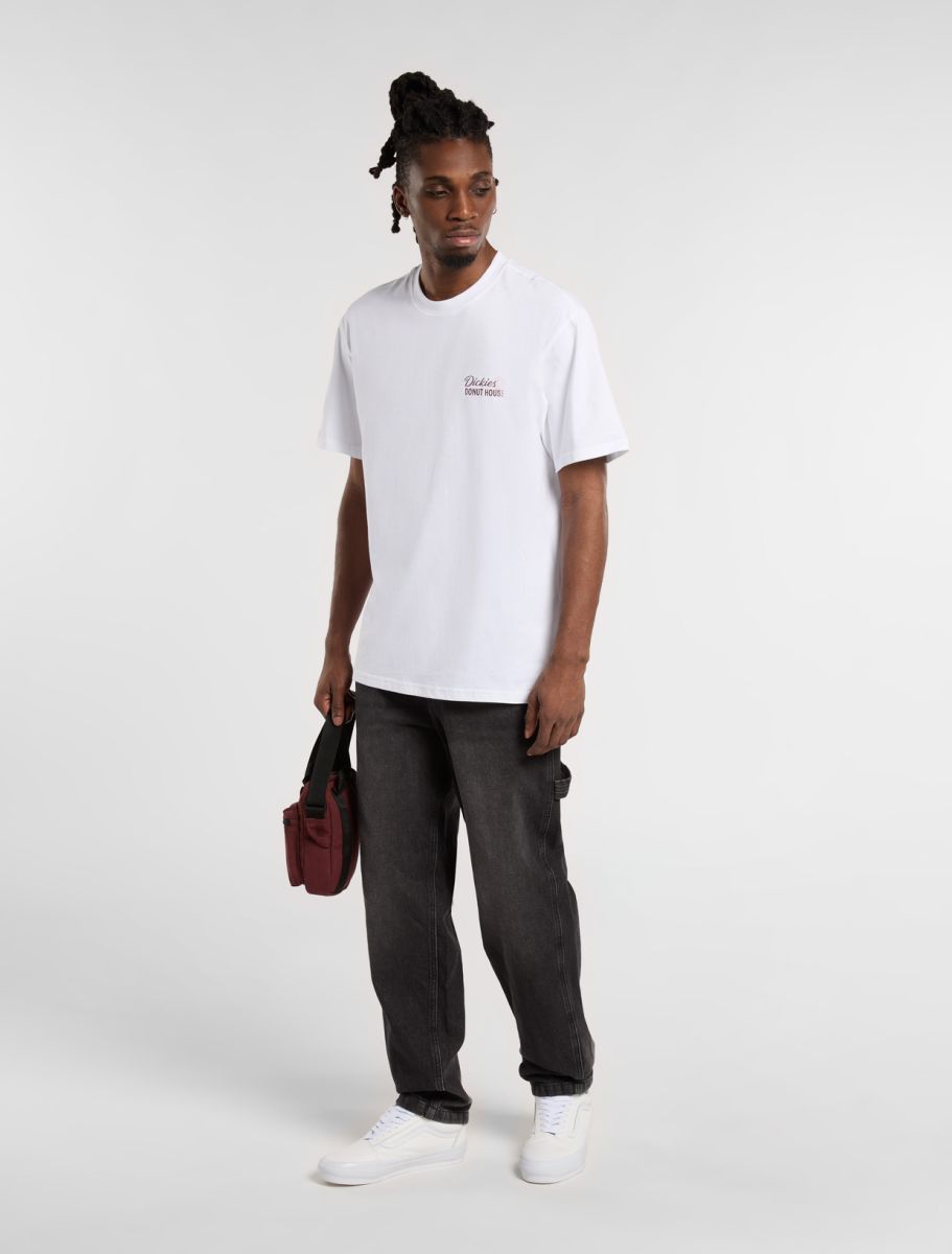 DICKIES GARYVILLE DENIM PANT - Black Wash Faded