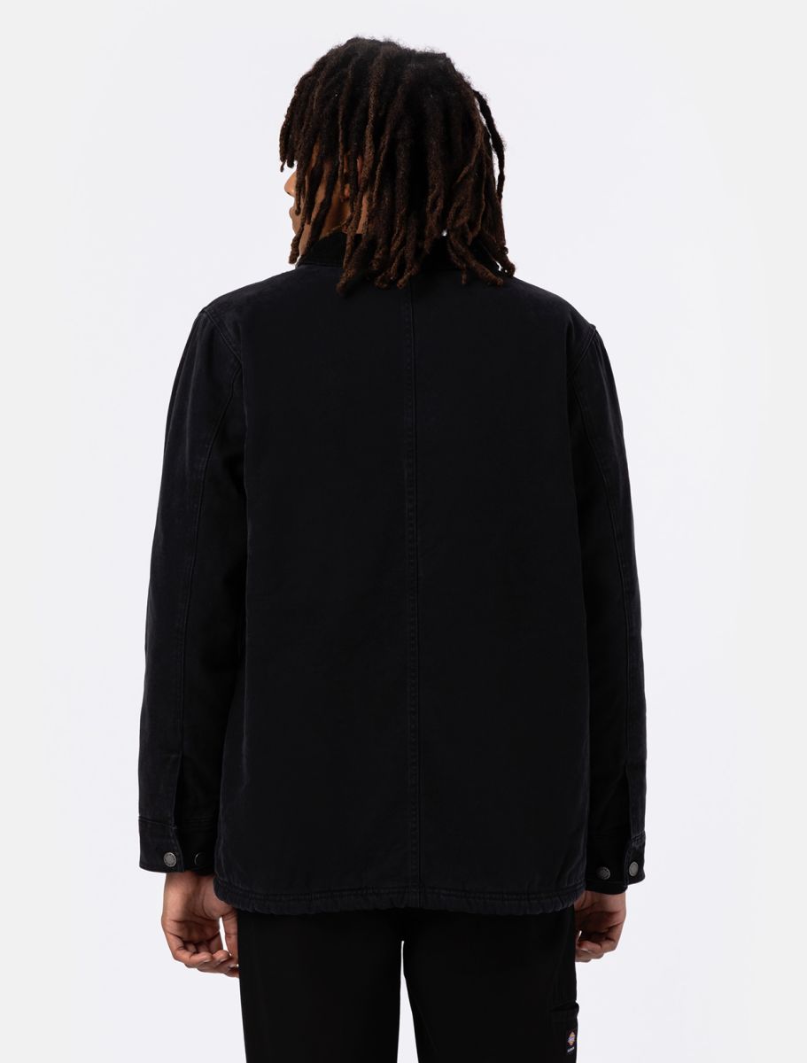 DICKIES Duck Canvas Chore Jacket - Stone Black Wash