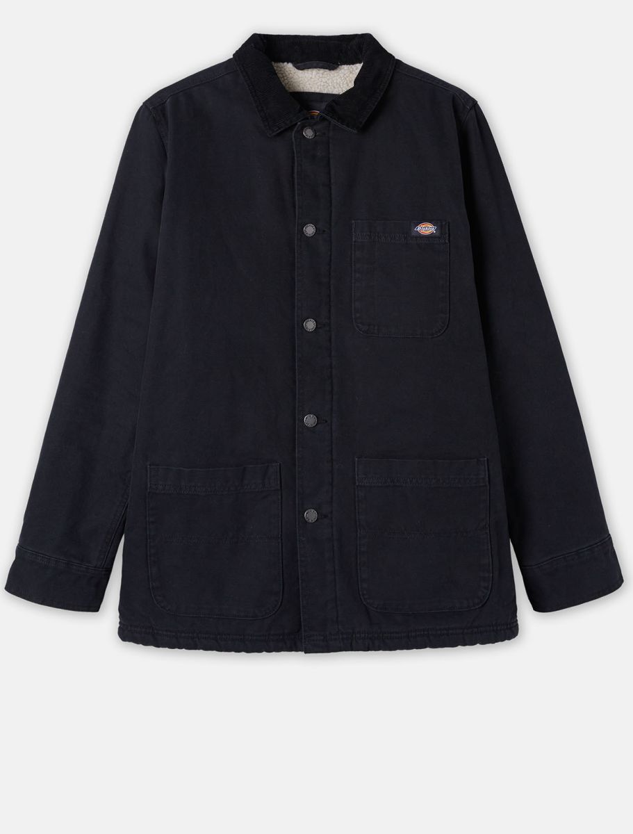 DICKIES Duck Canvas Chore Jacket - Stone Black Wash