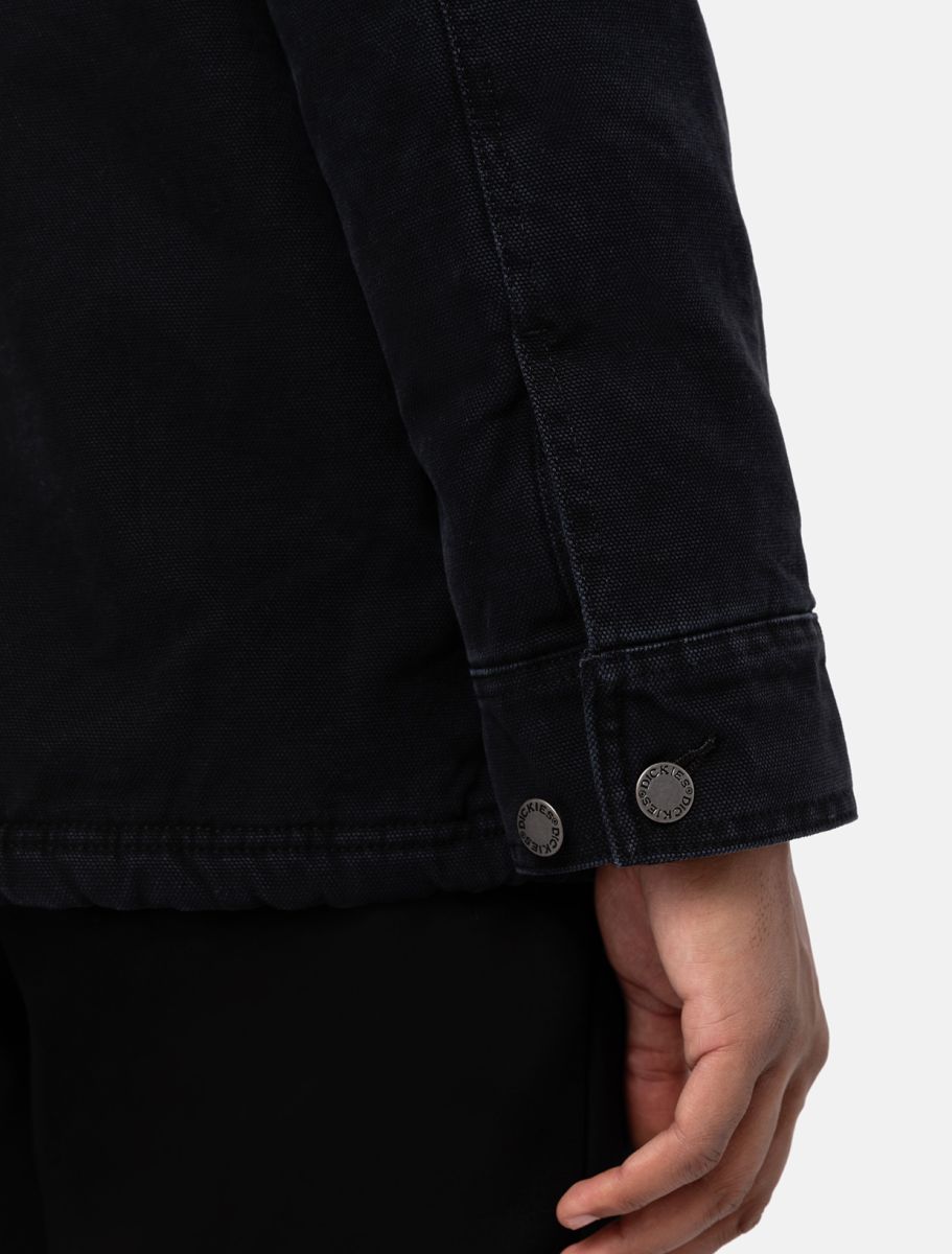 DICKIES Duck Canvas Chore Jacket - Stone Black Wash