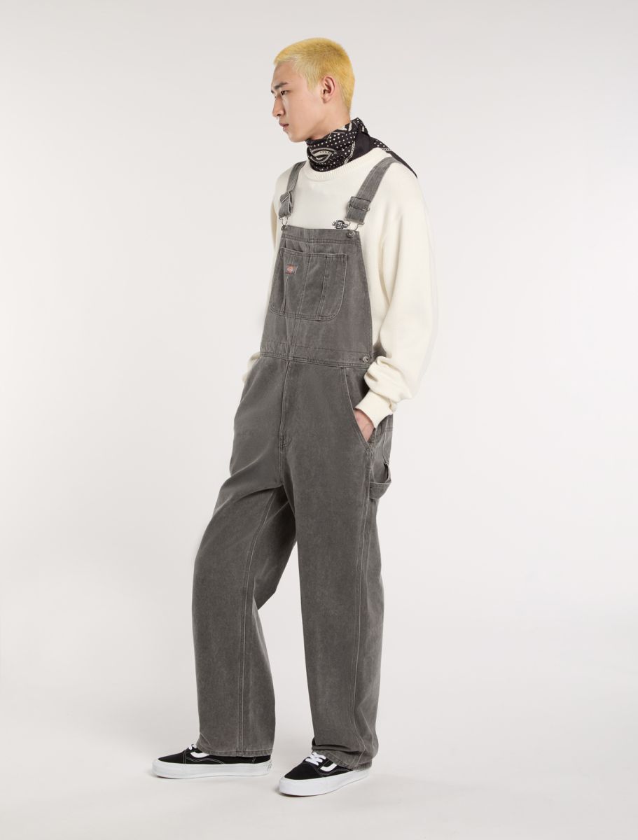 DICKIES CLASSIC DENIM BIB "PETO" - Grey Wash
