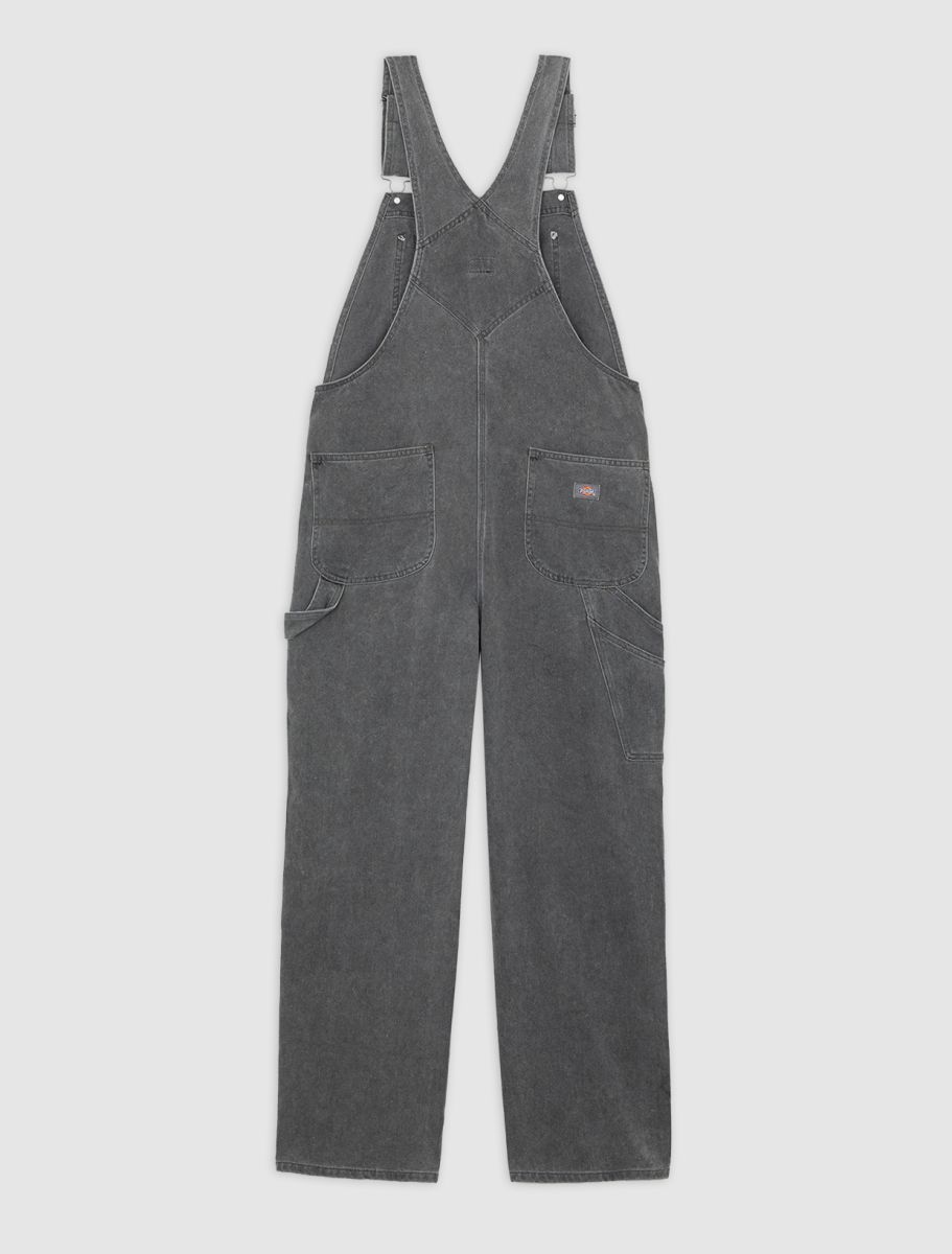 DICKIES CLASSIC DENIM BIB "PETO" - Grey Wash