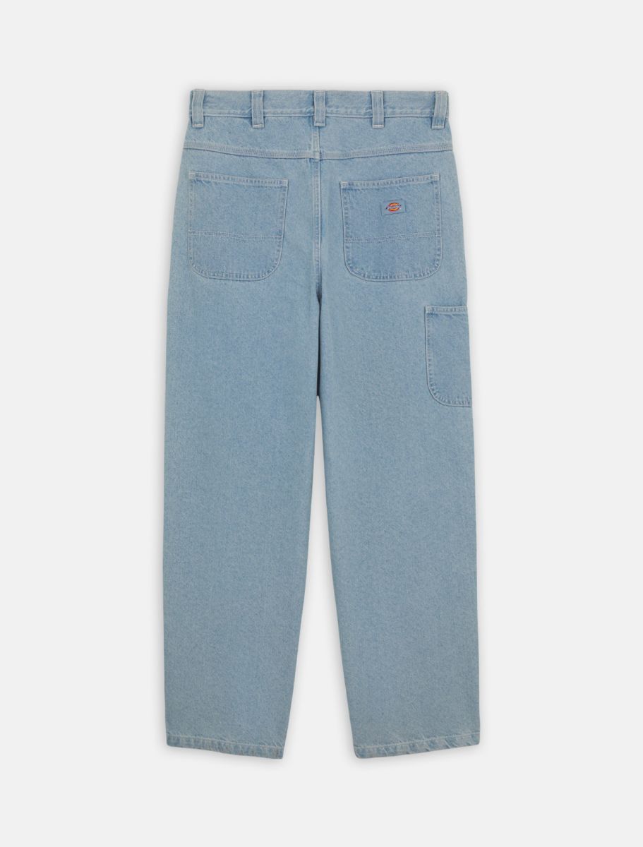 DICKIES MADISON BAGGY FIT DENIM PANT - Vintage Blue