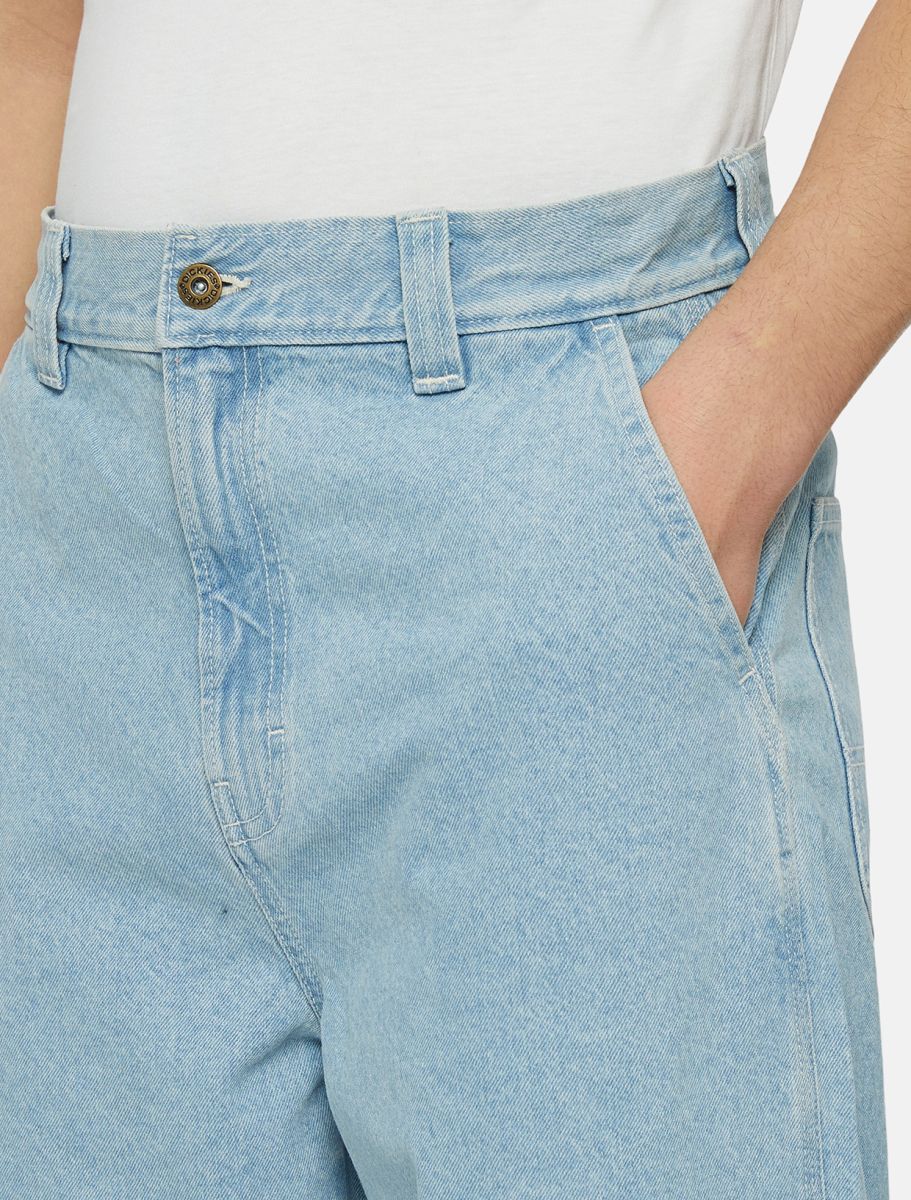 DICKIES MADISON BAGGY FIT DENIM PANT - Vintage Blue