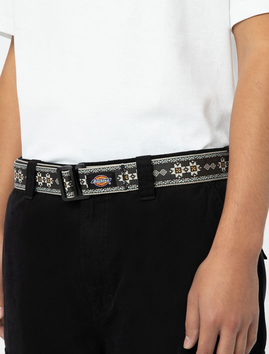 DICKIES HAYS BELT - Dark Blue Nordic Motif