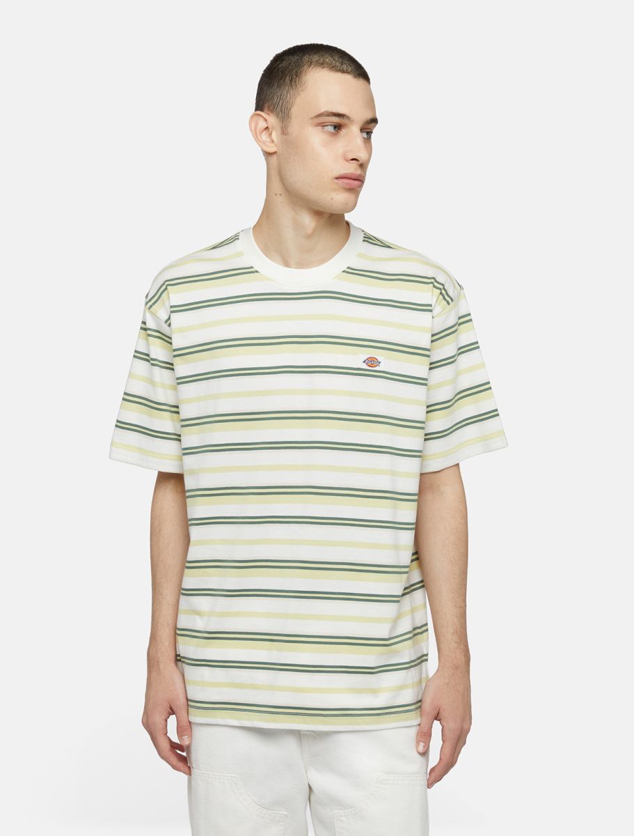 DICKIES GLADE SPRING SS TEE - Yellow/Stripes