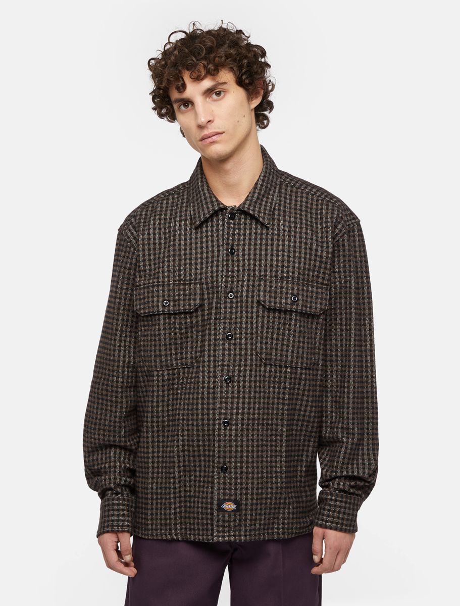 DICKIES FRENCHTOWN LS SHIRT - Black