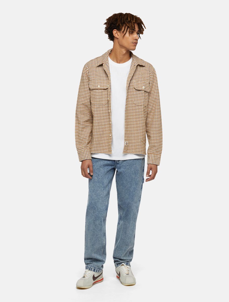 DICKIES FRENCHTOWN LS SHIRT - Whitecap