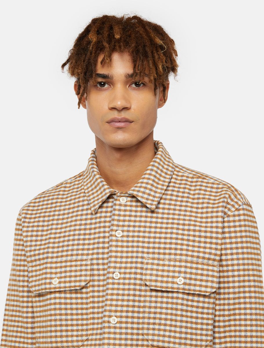DICKIES FRENCHTOWN LS SHIRT - Whitecap