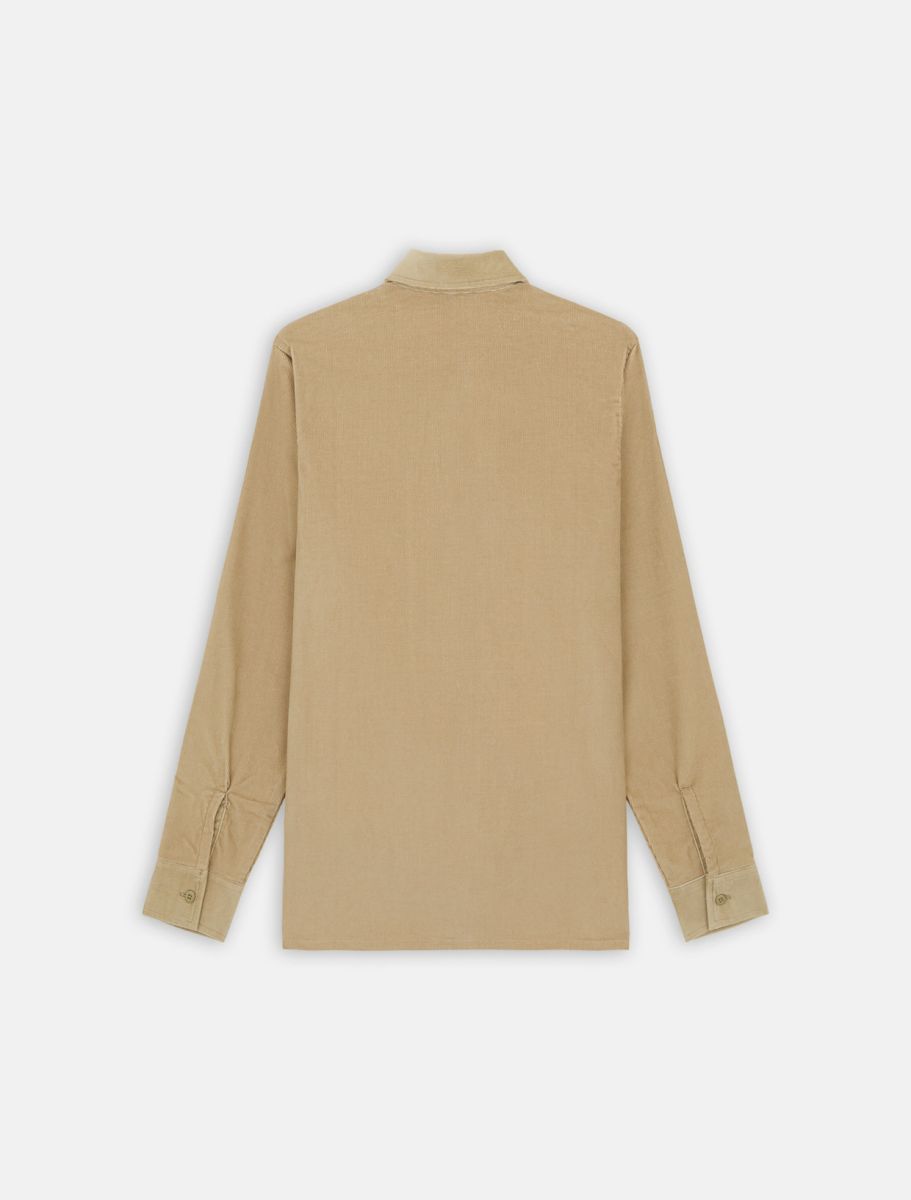 DICKIES CORDUROY L/S SHIRT - Khaki
