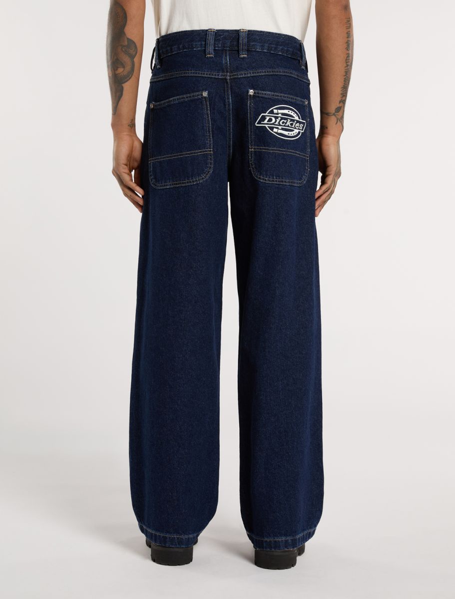 DICKIES HILHAM Baggy Denim Pant - Dark Blue