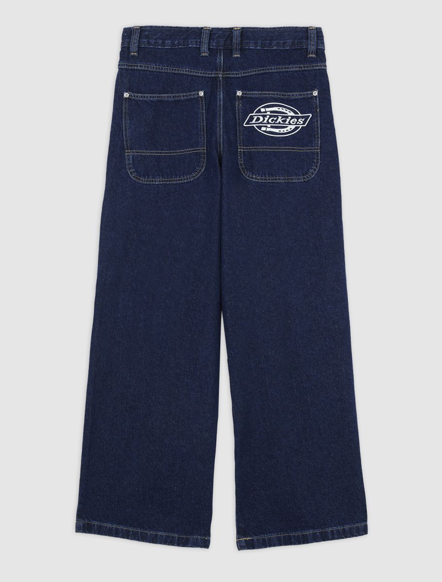 DICKIES HILHAM Baggy Denim Pant - Dark Blue