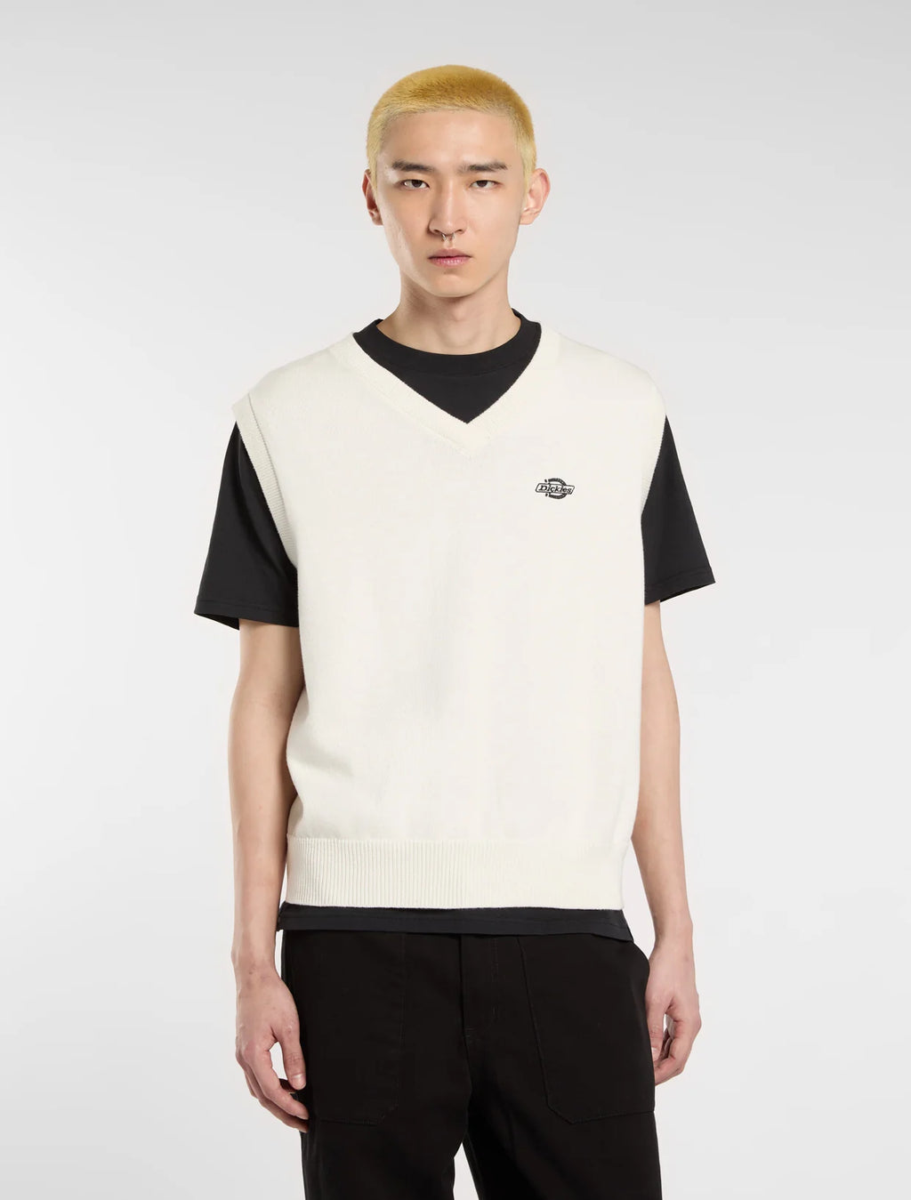 DICKIES SUMMERDALE SWEATER VEST - Egret Beige