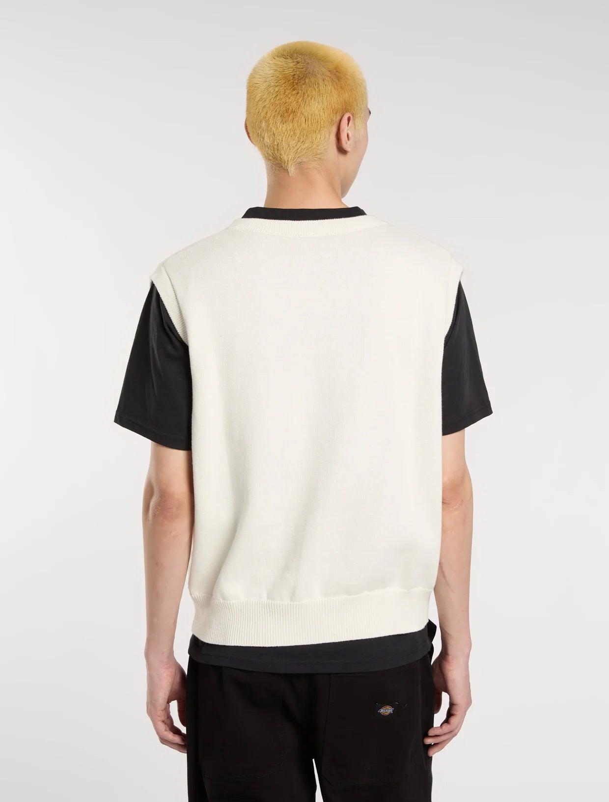 DICKIES SUMMERDALE SWEATER VEST - Egret Beige