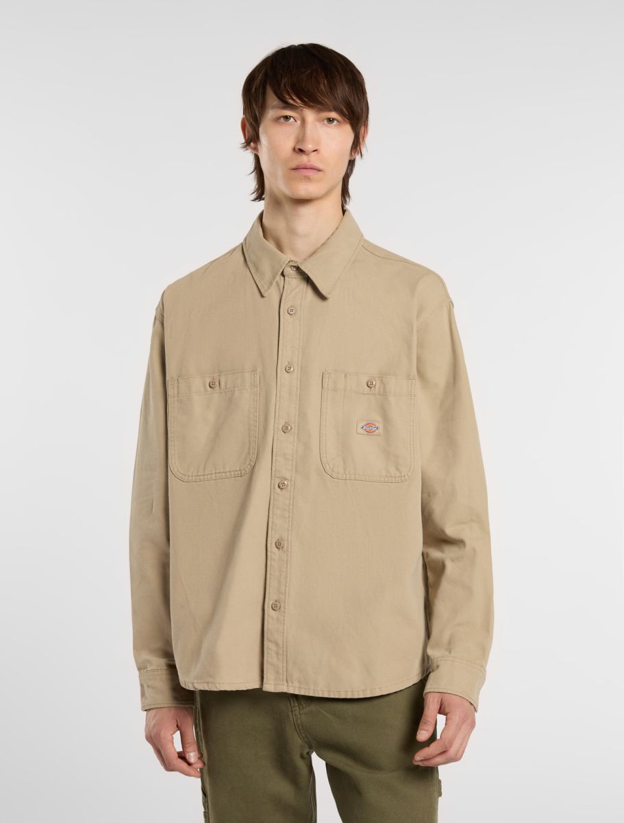 DICKIES CANVAS SHIRT - Dark Sand Beige
