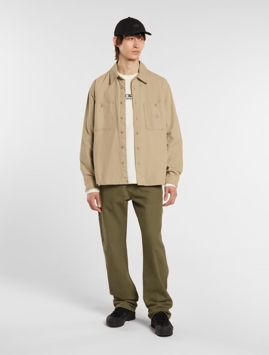 DICKIES CANVAS SHIRT - Dark Sand Beige