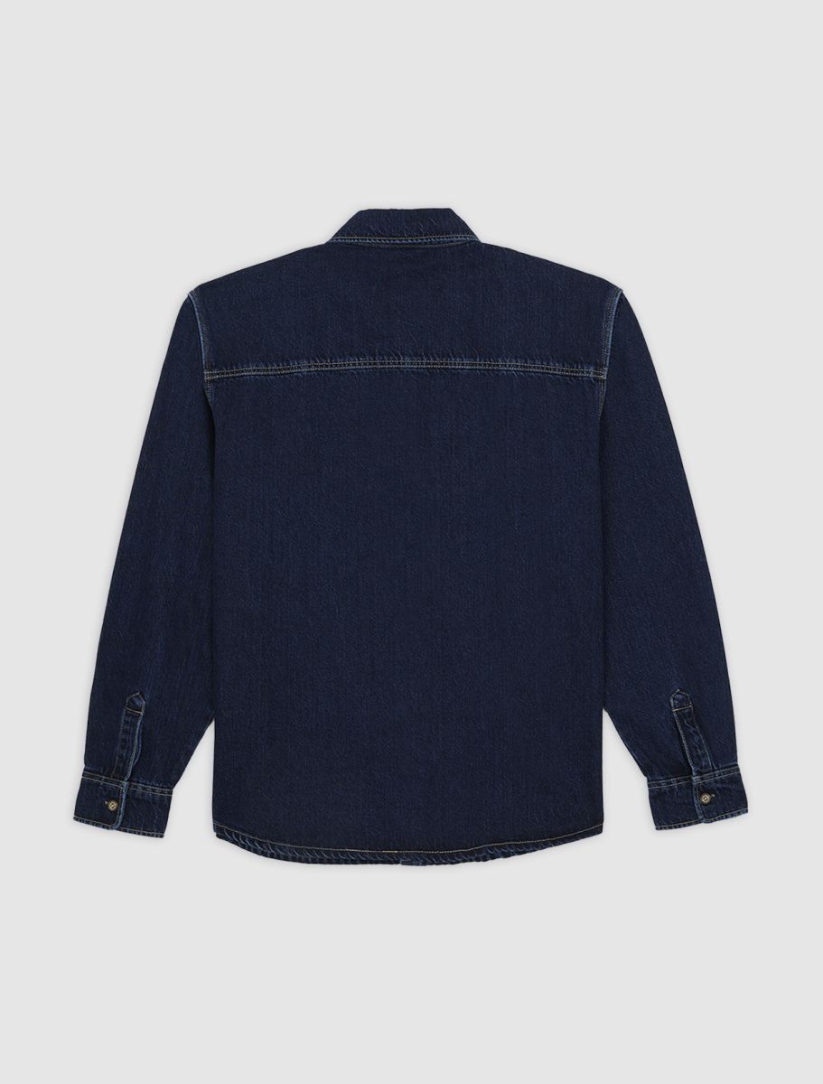 DICKIES MECHANIC DENIM LS SHIRT - Dark Blue