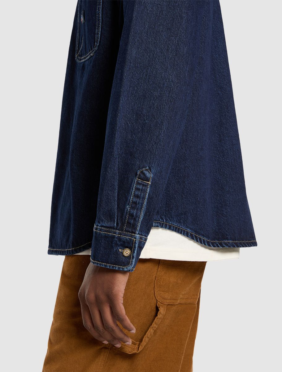 DICKIES MECHANIC DENIM LS SHIRT - Dark Blue
