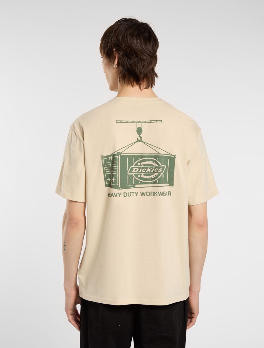 DICKIES APISON S/S Tee - Beige Wood Ash