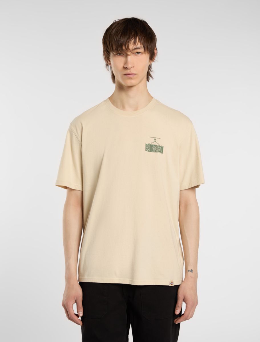 DICKIES APISON S/S Tee - Beige Wood Ash