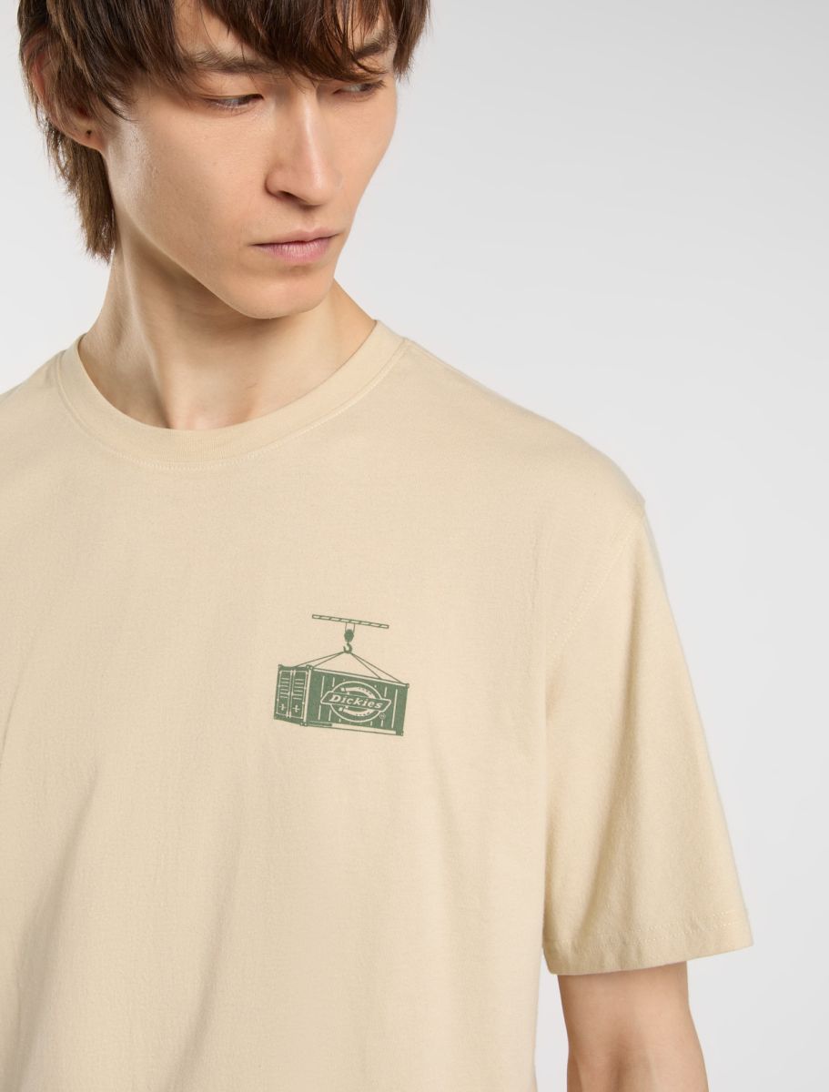 DICKIES APISON S/S Tee - Beige Wood Ash