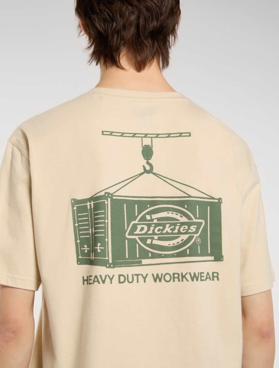 DICKIES APISON S/S Tee - Beige Wood Ash