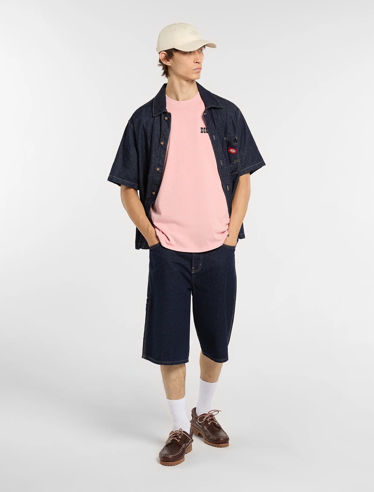 DICKIES Buchtell  SS Tee - Bridal Rose