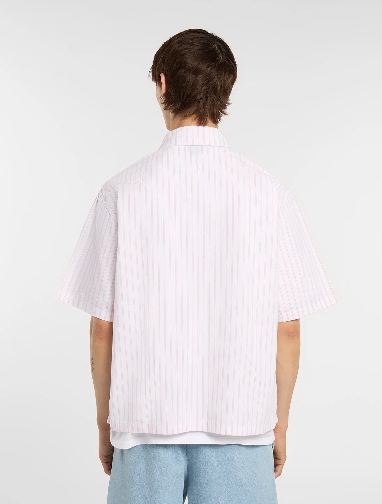 DICKIES Venedocia Stripes SS SHIRT - White