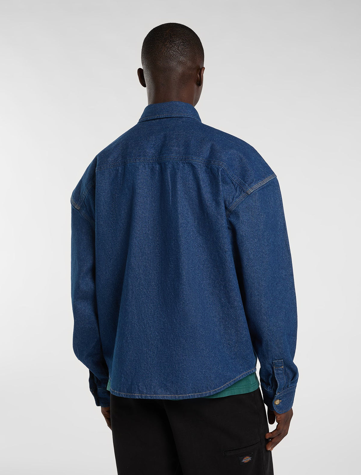 DICKIES Mechanic Denim L/S Shirt - Raw Blue